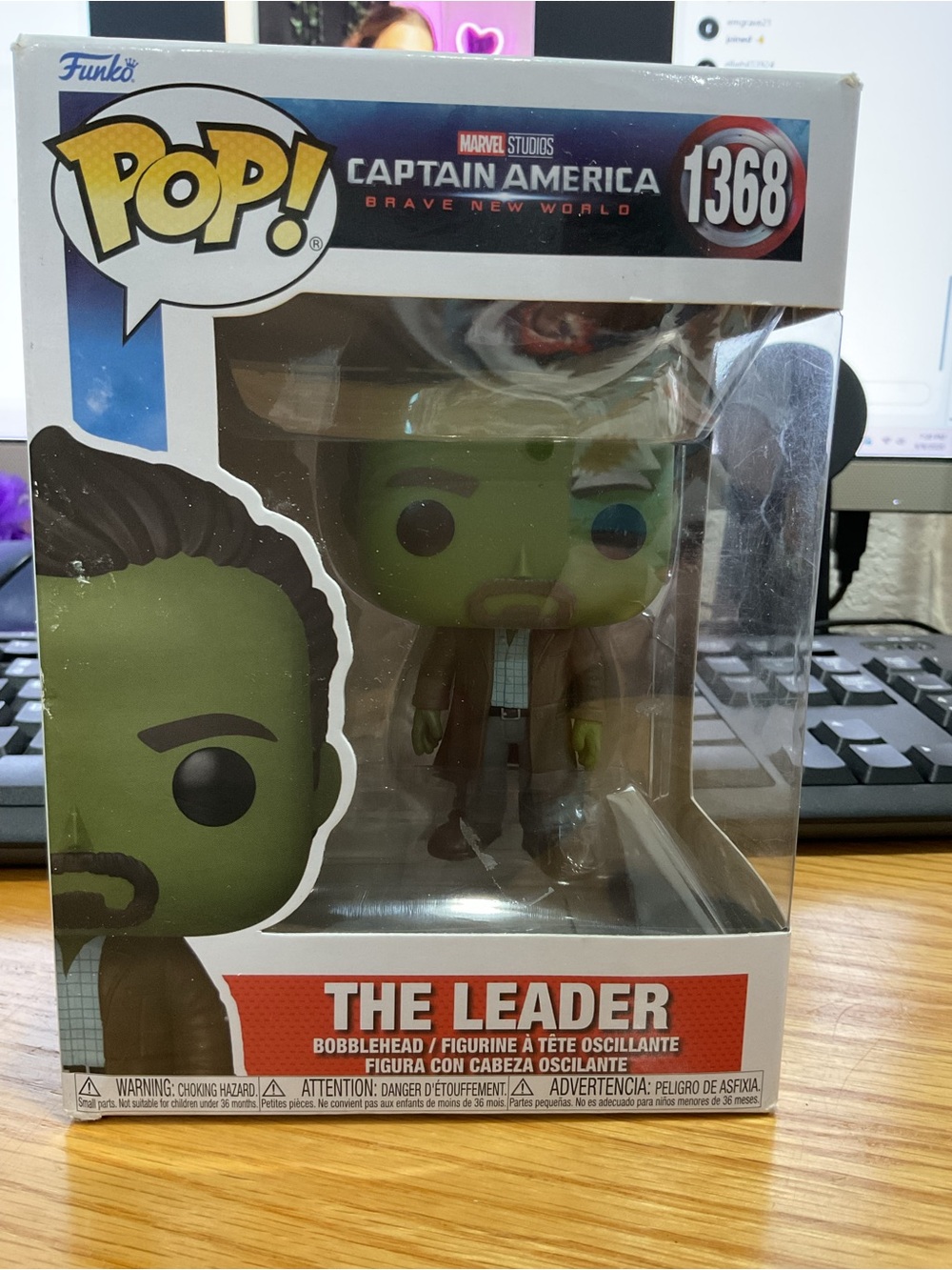 T198 - 🟢 Funko Pop! Marvel The Leader #1368 – Captain America Brave New World